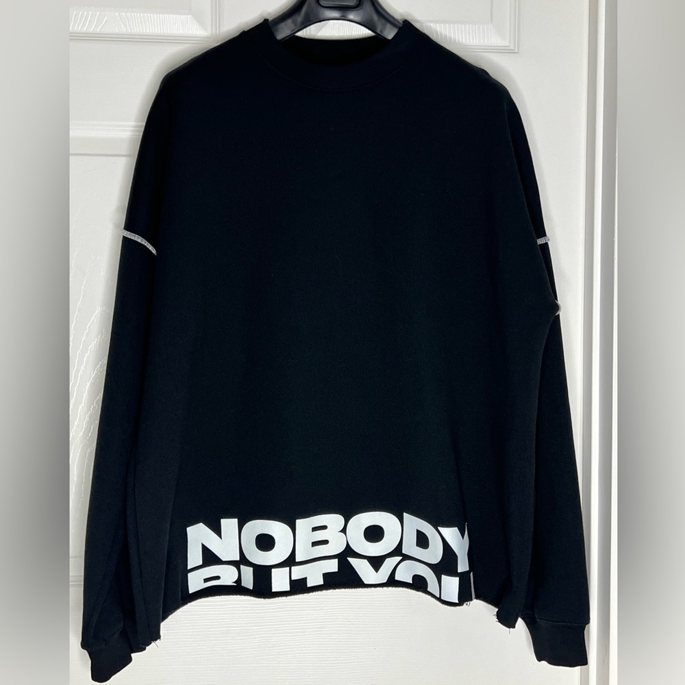 Sonder Brent Faiyaz Streetwear “Nobody But You” Black Sweatshirt Sz M - Picture 6 of 12